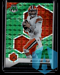 2021 Panini Mosaic #52 Baker Mayfield Prizm Green Cleveland Browns